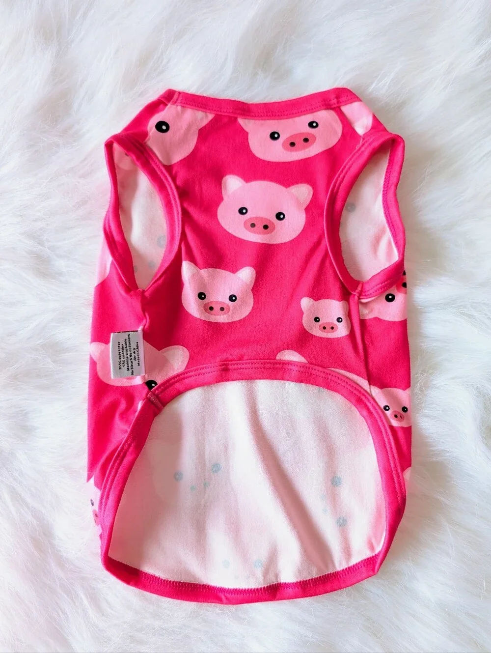 Cutebone Dog Tee, Pigs, New, Medium, Pink Multi-Color